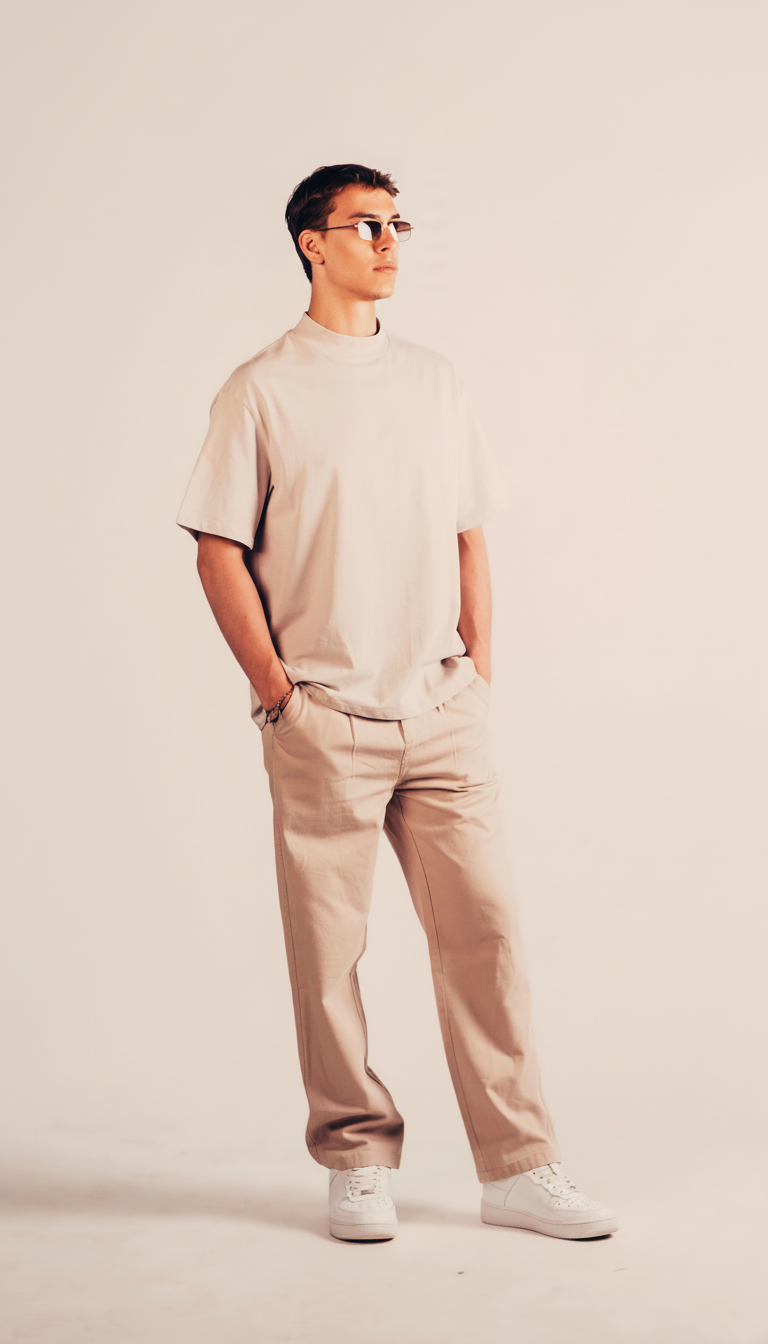 Oversized Pleated Pants
