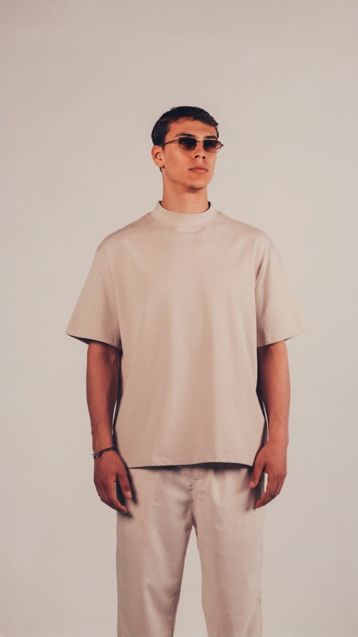 High-Neck Heavyweight T-Shirt