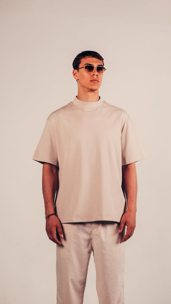 High-Neck Heavyweight T-Shirt