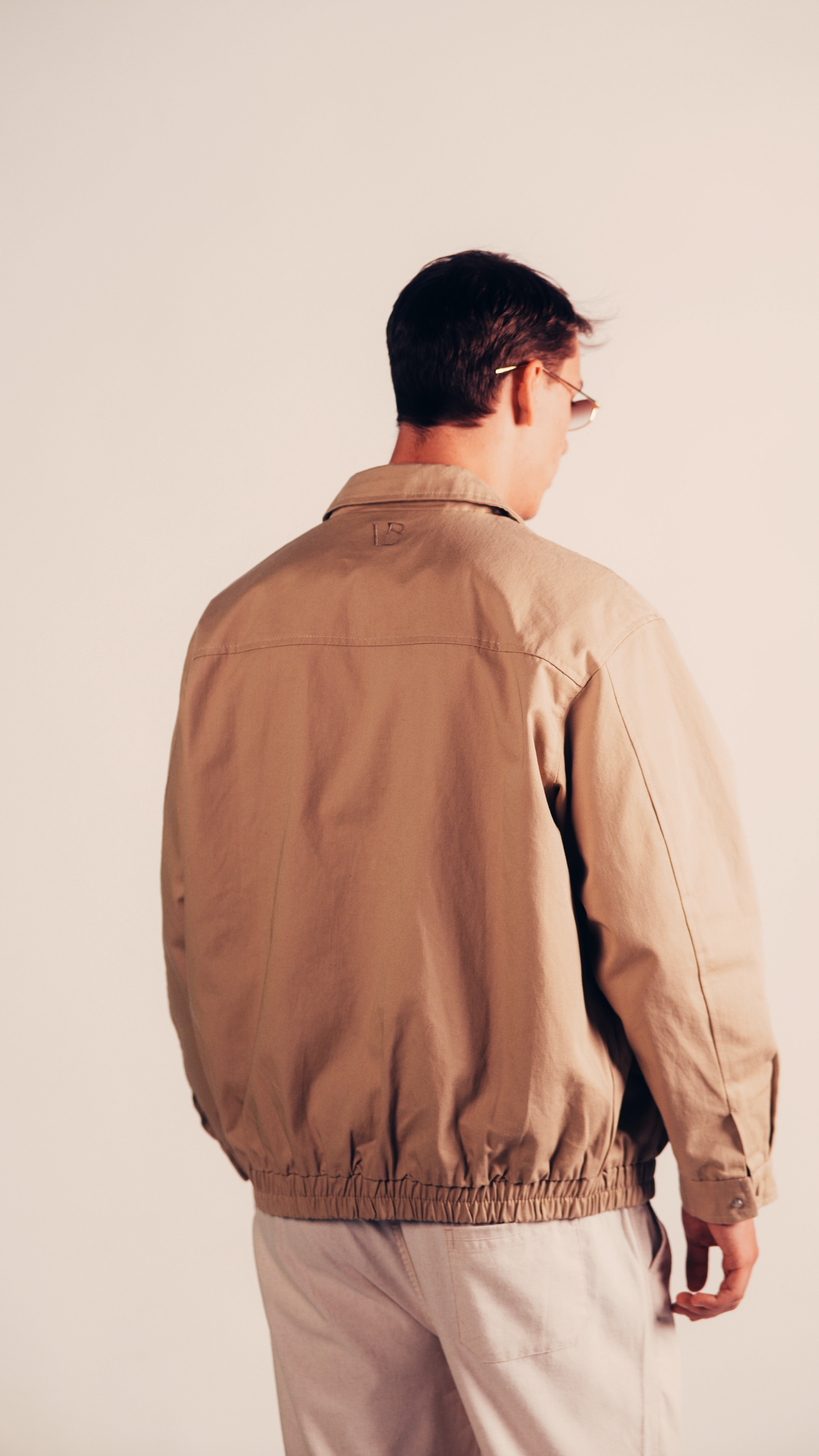Structured Cotton Jacket | Camel