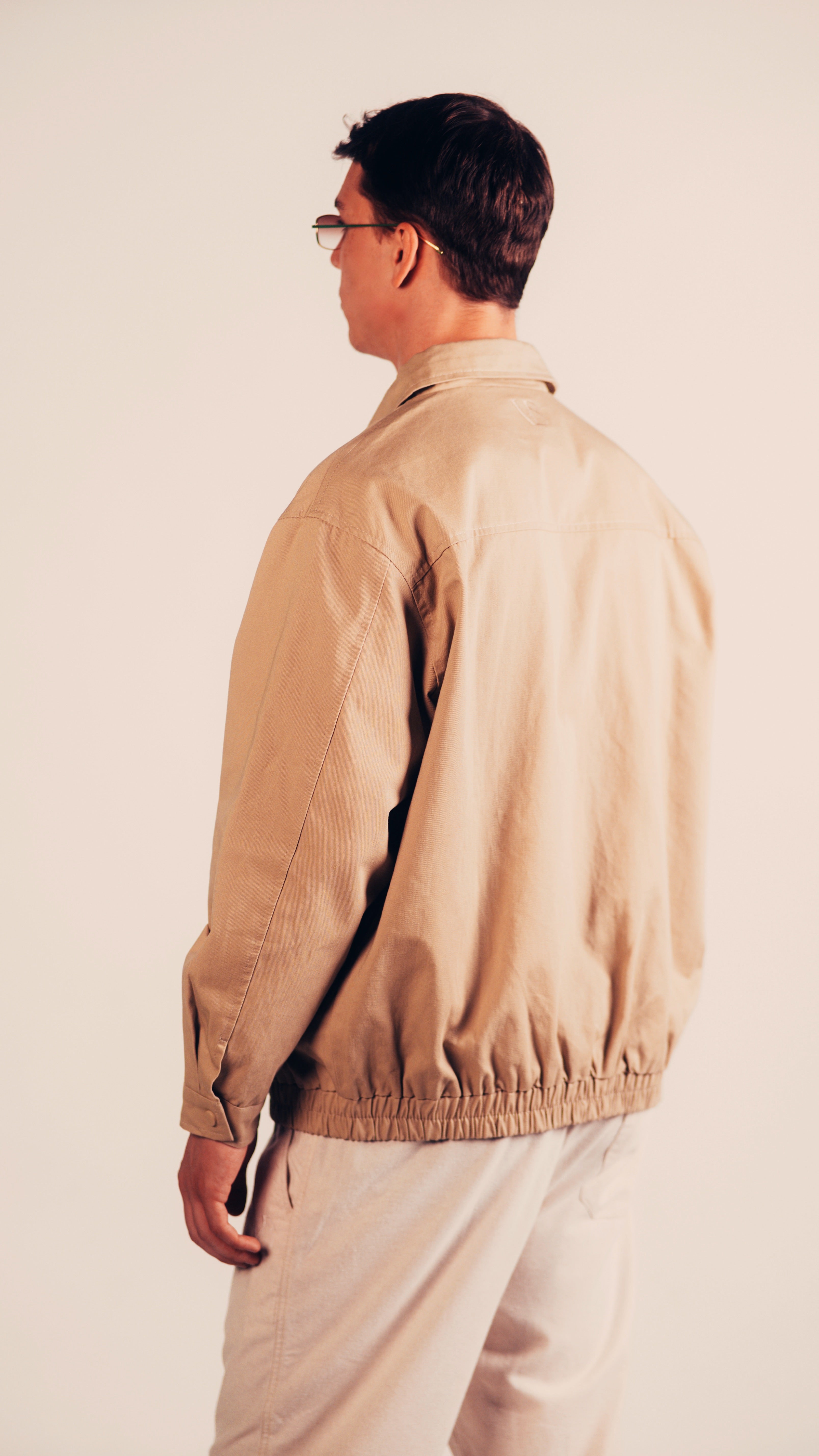 Structured Cotton Jacket | Camel