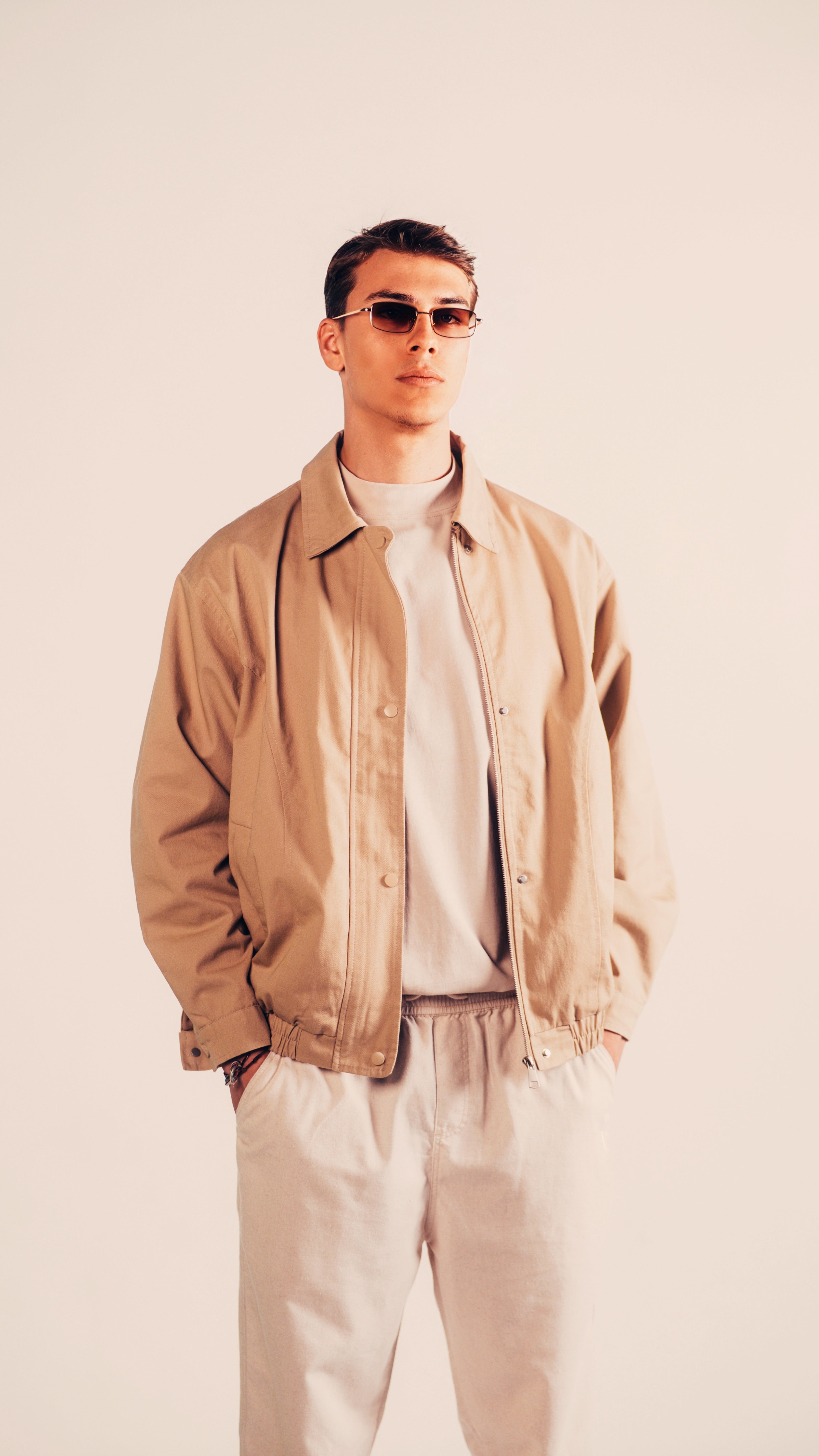 Structured Cotton Jacket | Camel